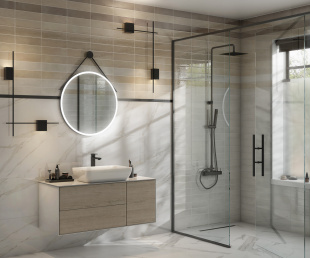 Плитка Kerama Marazzi Тракай бежевый темный глянц арт. 9040 (8,5х28,5)